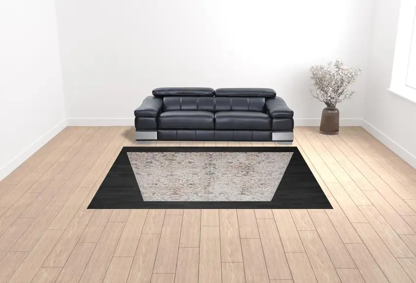 Ivory Floral Area Rug Photo 2