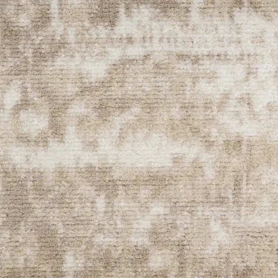 Ivory Floral Distressed Area Rug Photo 2