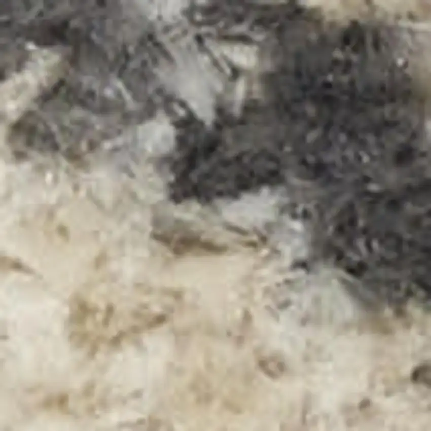 Ivory Floral Distressed Area Rug Photo 3