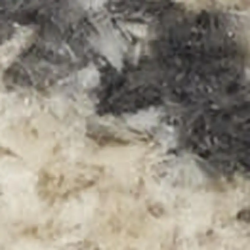 Ivory Floral Distressed Area Rug Photo 3