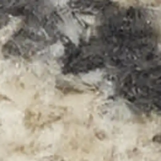Ivory Floral Distressed Area Rug Photo 3