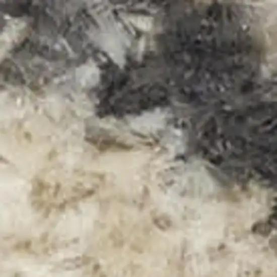 Ivory Floral Distressed Area Rug Photo 3