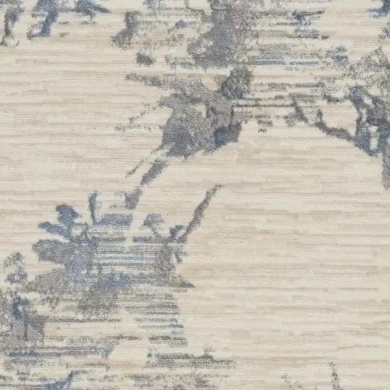 Ivory Floral Power Loom Area Rug Photo 2