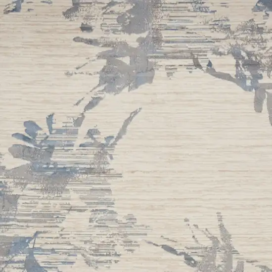 Ivory Floral Power Loom Area Rug Photo 7