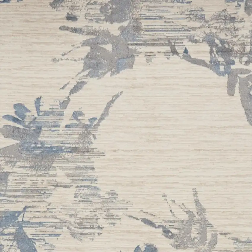 Ivory Floral Power Loom Area Rug Photo 3