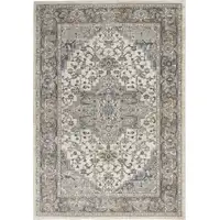 Photo of Ivory Floral Power Loom Area Rug