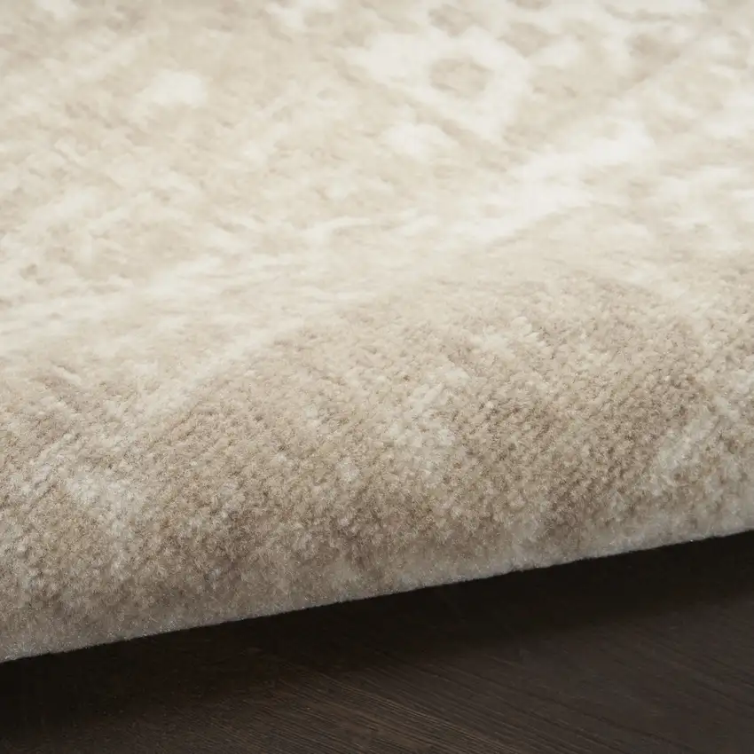 Ivory Floral Power Loom Area Rug Photo 8