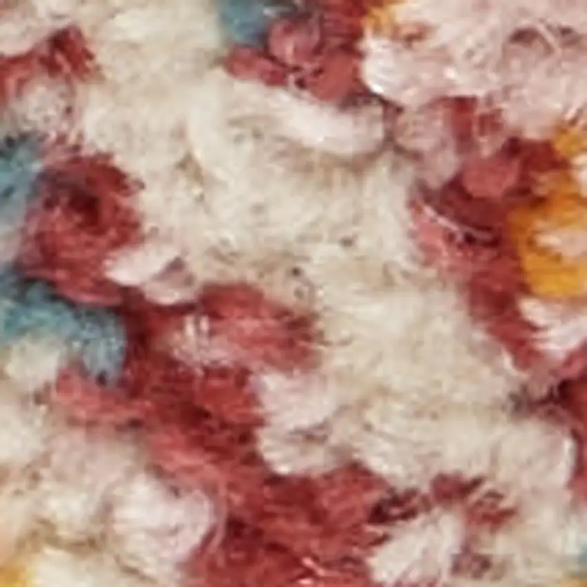 Ivory Floral Power Loom Area Rug Photo 2