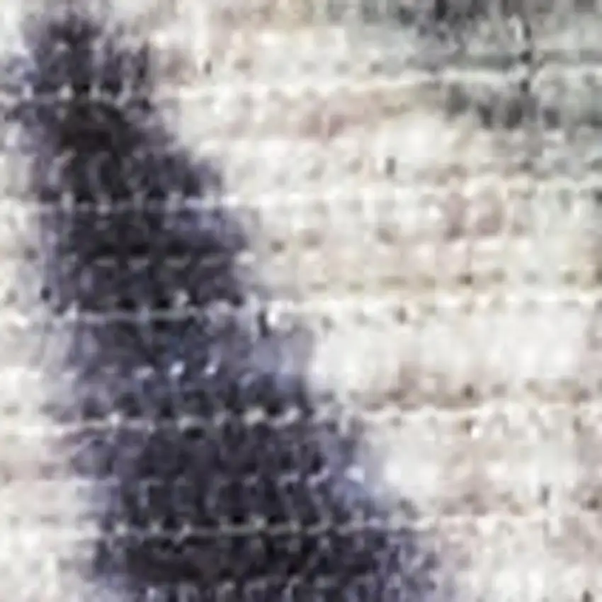 10' Ivory Floral Washable Runner Rug Photo 3