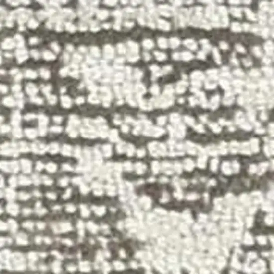 8' Ivory Gray And Green Wool Floral Hand Tufted Runner Rug Photo 9