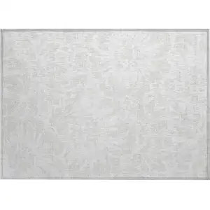 Photo of Ivory Floral Washable Non Skid Indoor Outdoor Area Rug