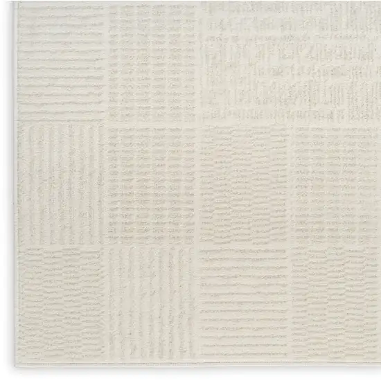 Ivory Geometric Area Rug Photo 9