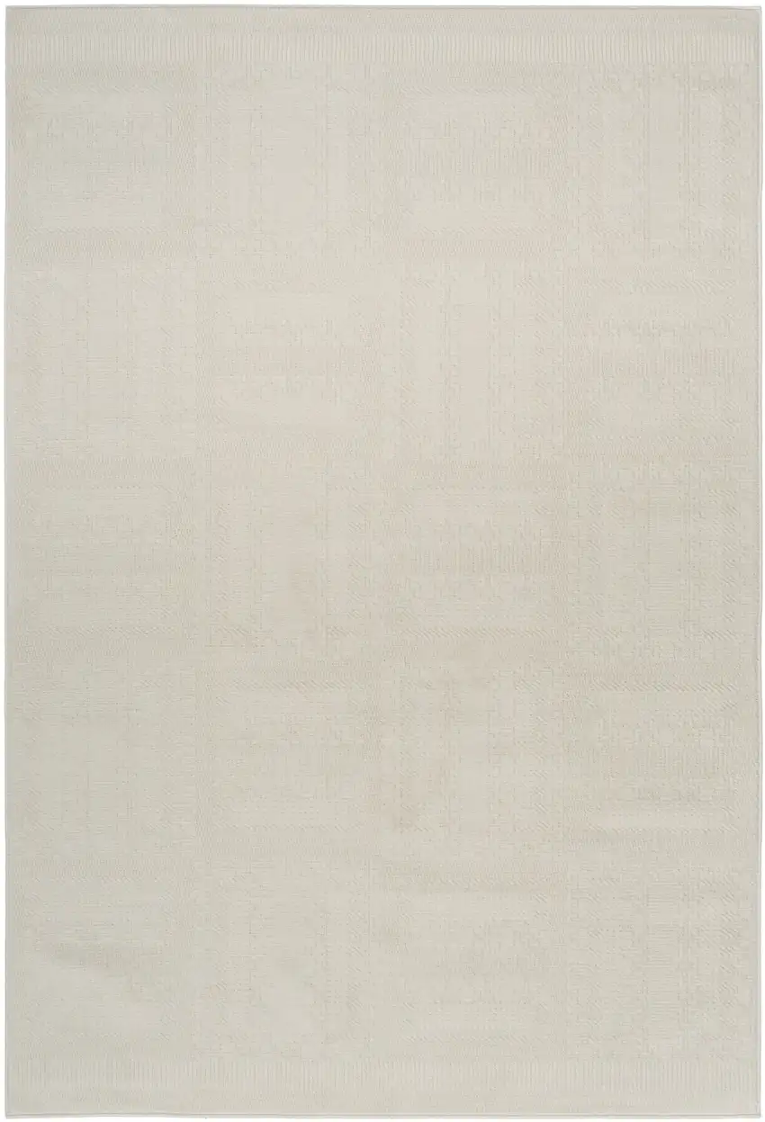 Ivory Geometric Area Rug Photo 2