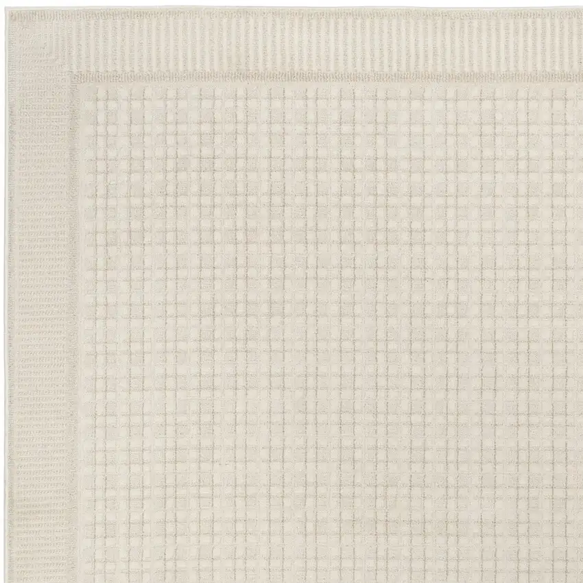 Ivory Geometric Area Rug Photo 8
