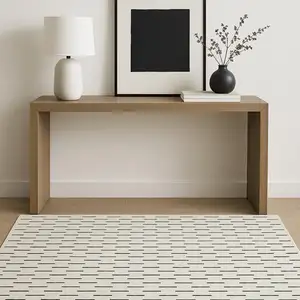 Photo of Ivory Geometric Area Rug