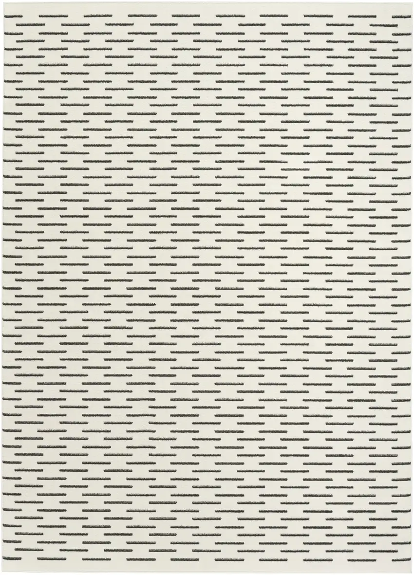 Ivory Geometric Area Rug Photo 8