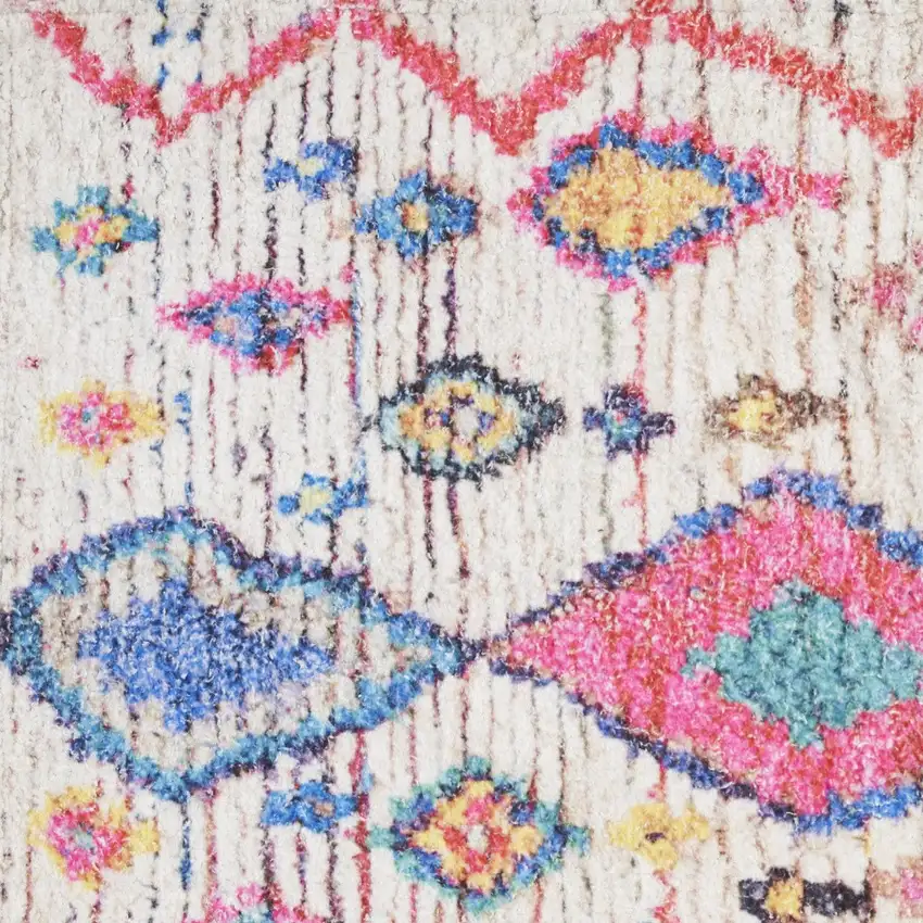 Ivory Geometric Area Rug Photo 7