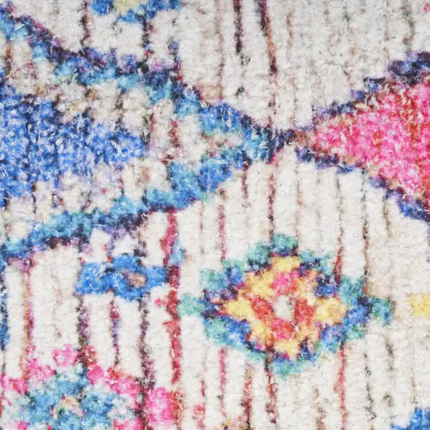 Ivory Geometric Area Rug Photo 9