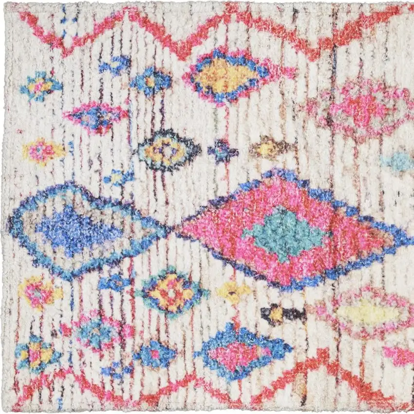 Ivory Geometric Area Rug Photo 3