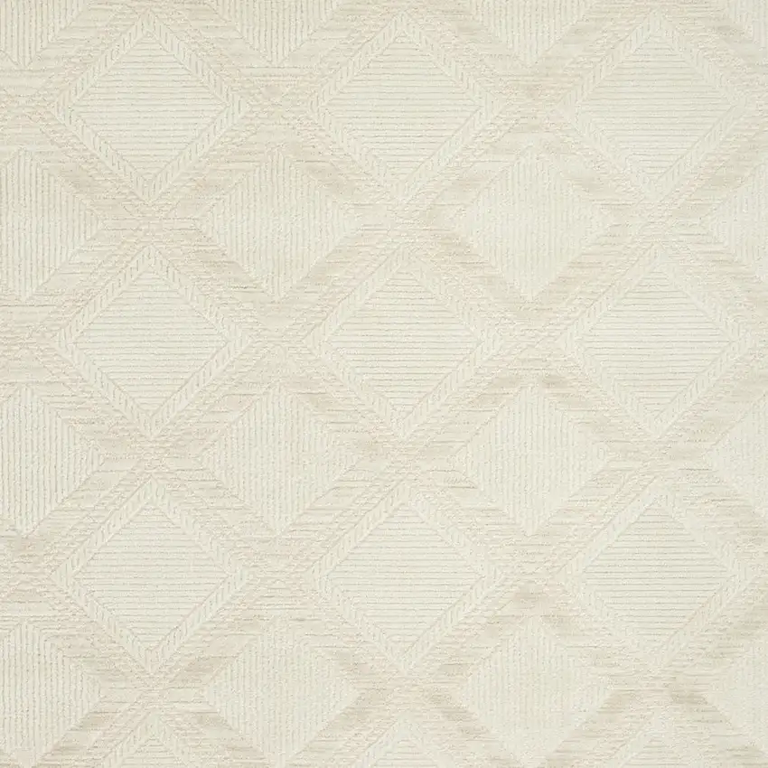 Ivory Geometric Area Rug Photo 8