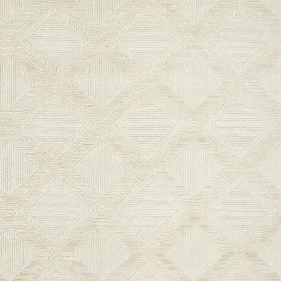 Ivory Geometric Area Rug Photo 8
