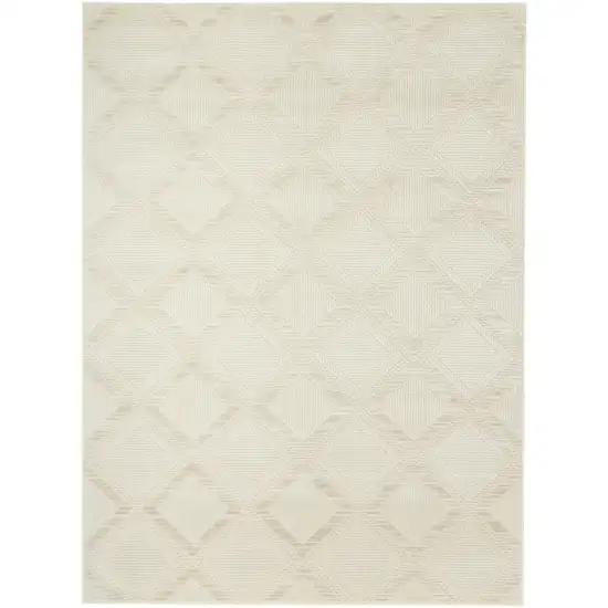 Ivory Geometric Area Rug Photo 7