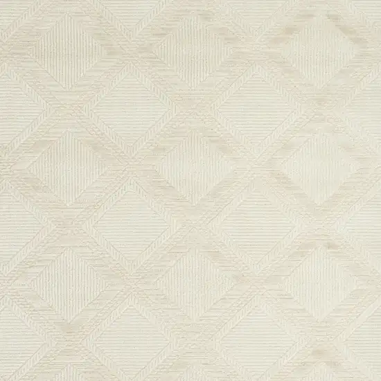 Ivory Geometric Area Rug Photo 8