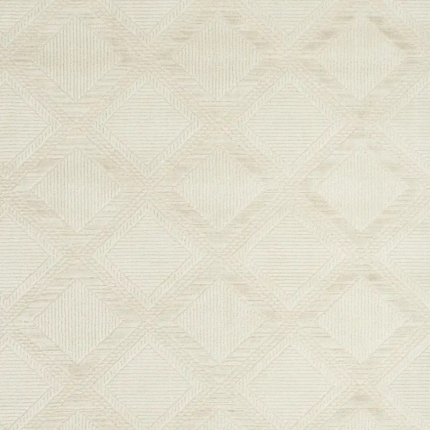 Ivory Geometric Area Rug Photo 8