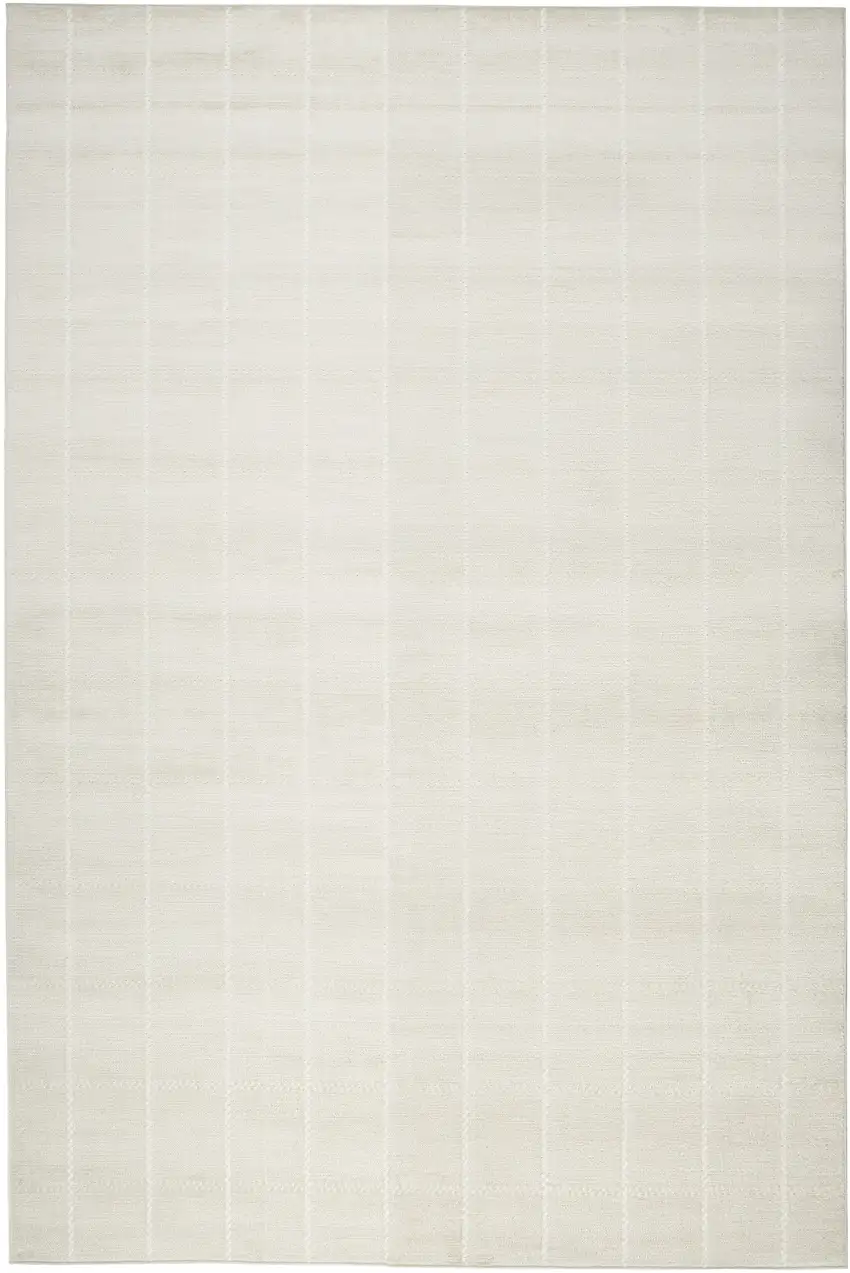 Ivory Geometric Area Rug Photo 2