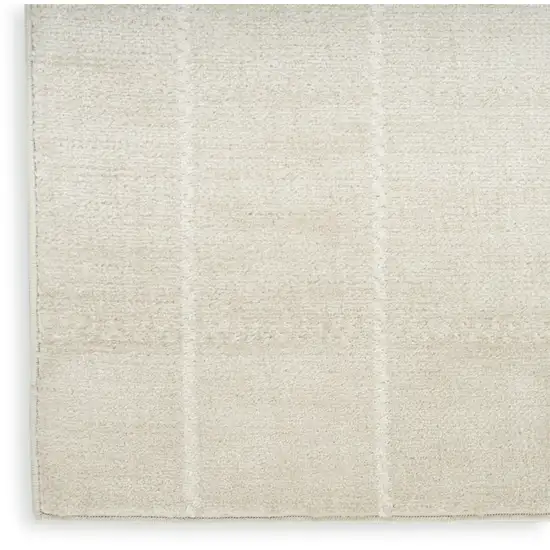 Ivory Geometric Area Rug Photo 8