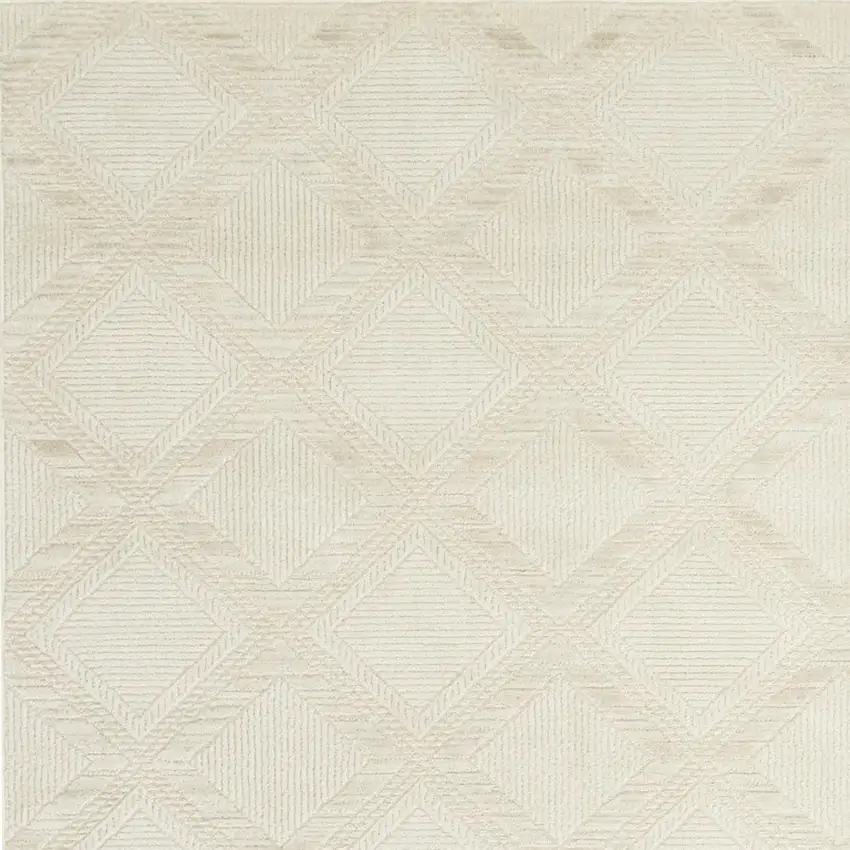 Ivory Geometric Area Rug Photo 8