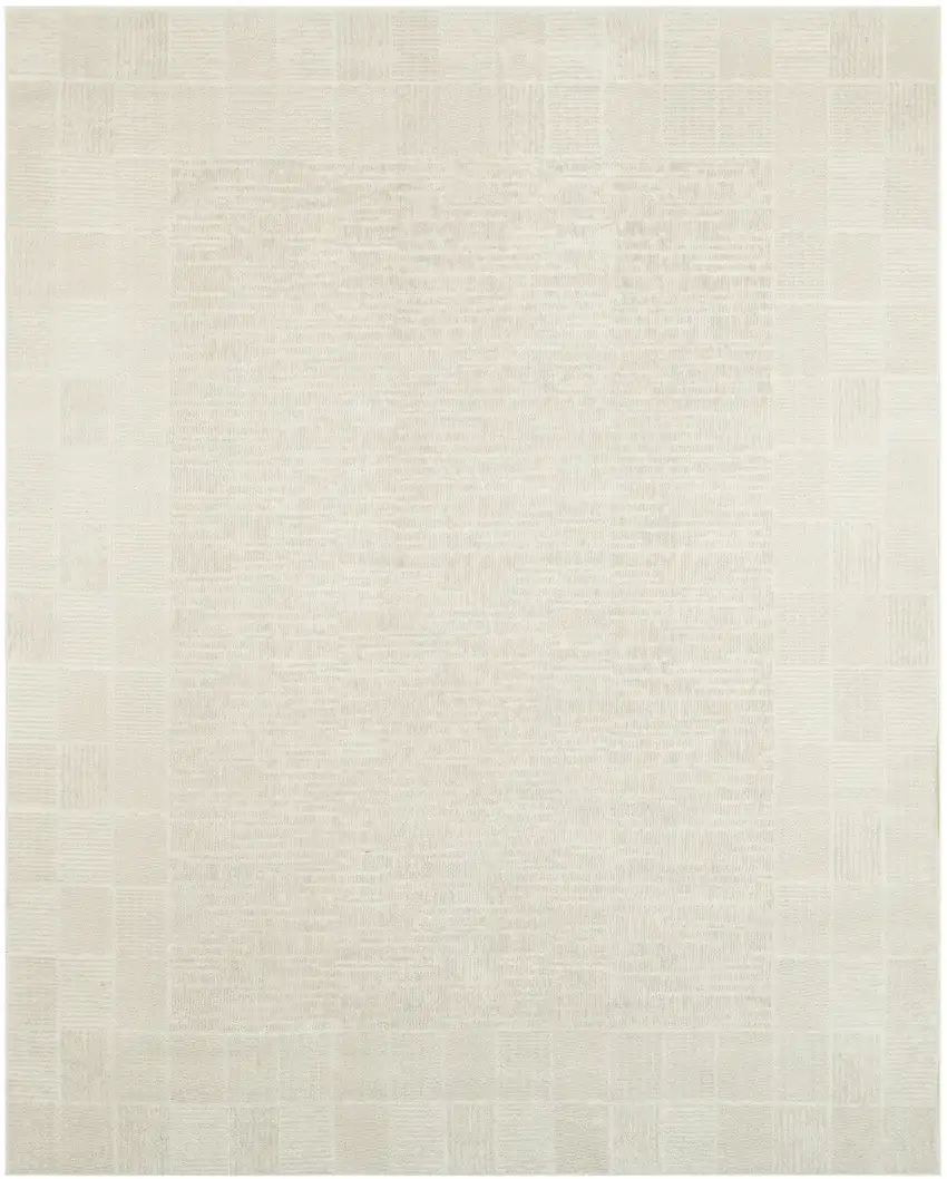 Ivory Geometric Area Rug Photo 2