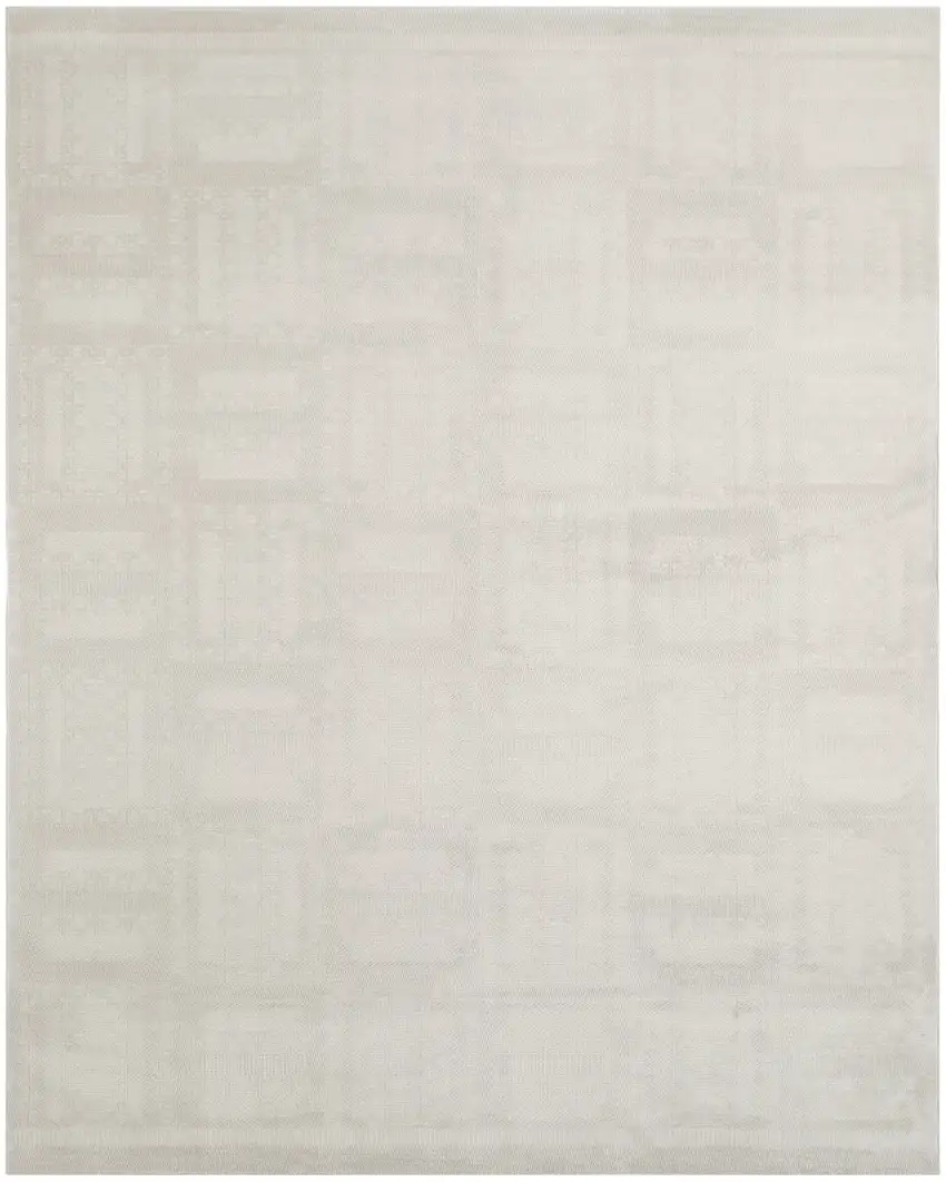 Ivory Geometric Area Rug Photo 4