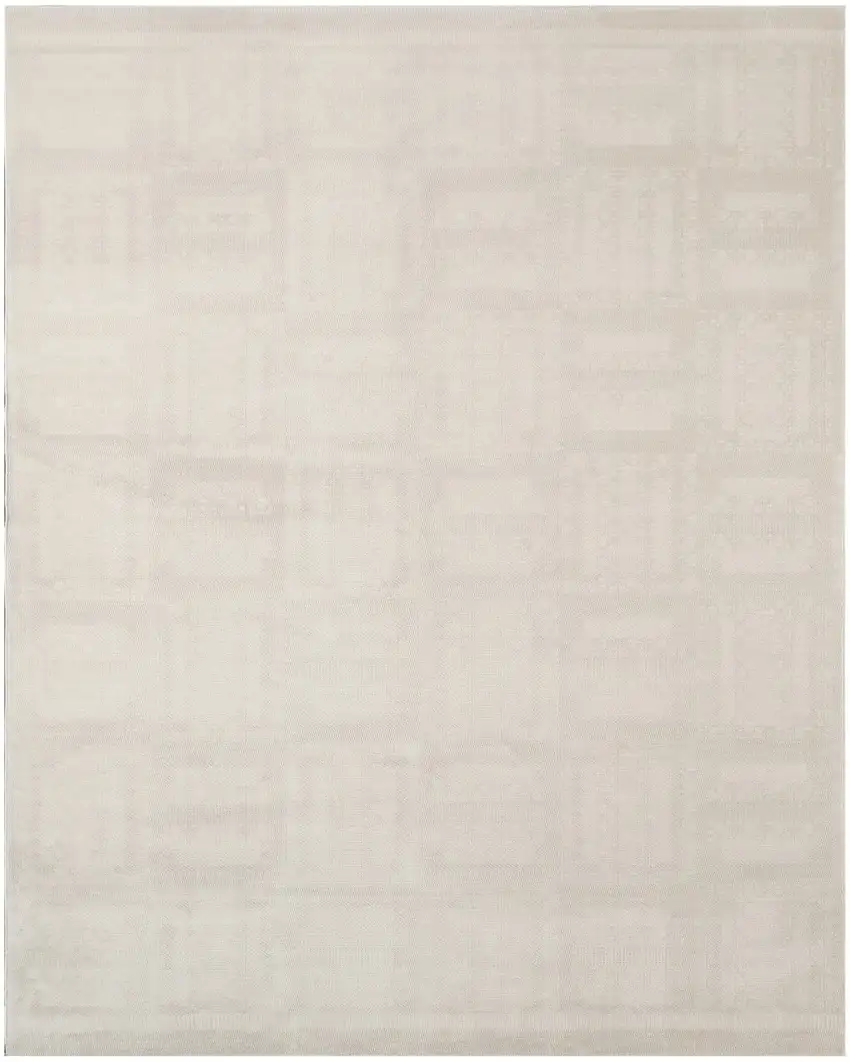 Ivory Geometric Area Rug Photo 8