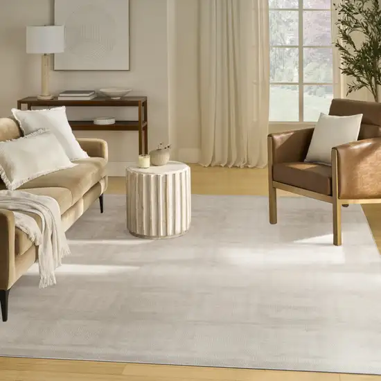 Ivory Geometric Area Rug Photo 7