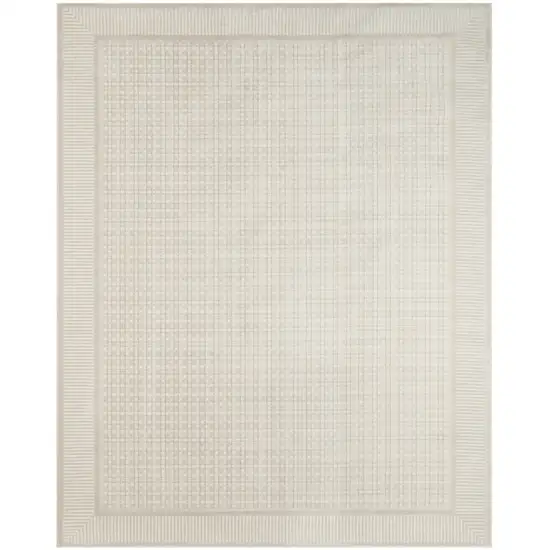 Ivory Geometric Area Rug Photo 6