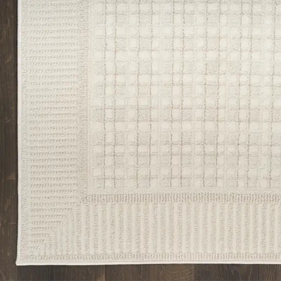 Ivory Geometric Area Rug Photo 7