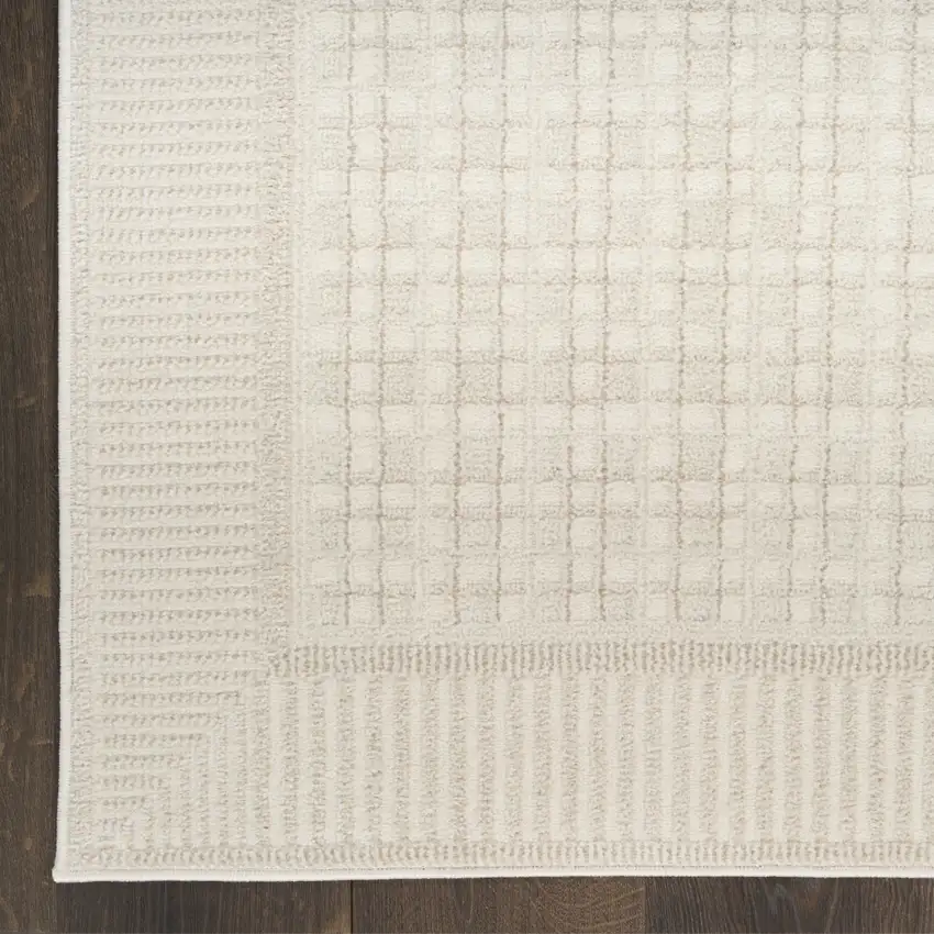Ivory Geometric Area Rug Photo 7
