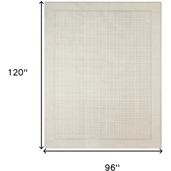 Ivory Geometric Area Rug Photo 9