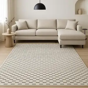 Photo of Ivory Geometric Area Rug