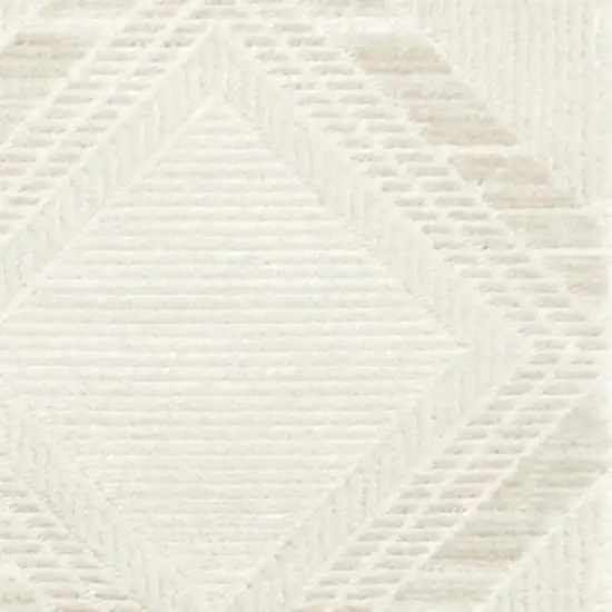 Ivory Geometric Area Rug Photo 4
