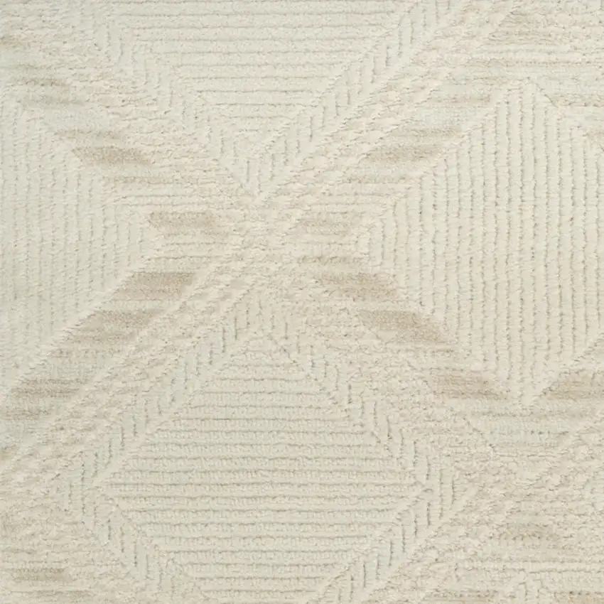 Ivory Geometric Area Rug Photo 7