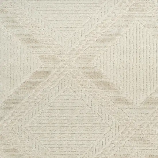 Ivory Geometric Area Rug Photo 7