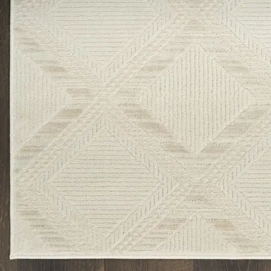 Ivory Geometric Area Rug Photo 8