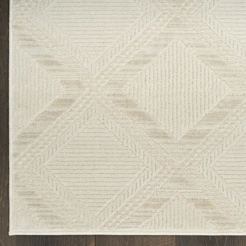 Ivory Geometric Area Rug Photo 8