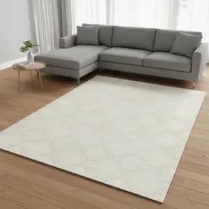 Photo of Ivory Geometric Area Rug