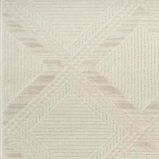 Ivory Geometric Area Rug Photo 6