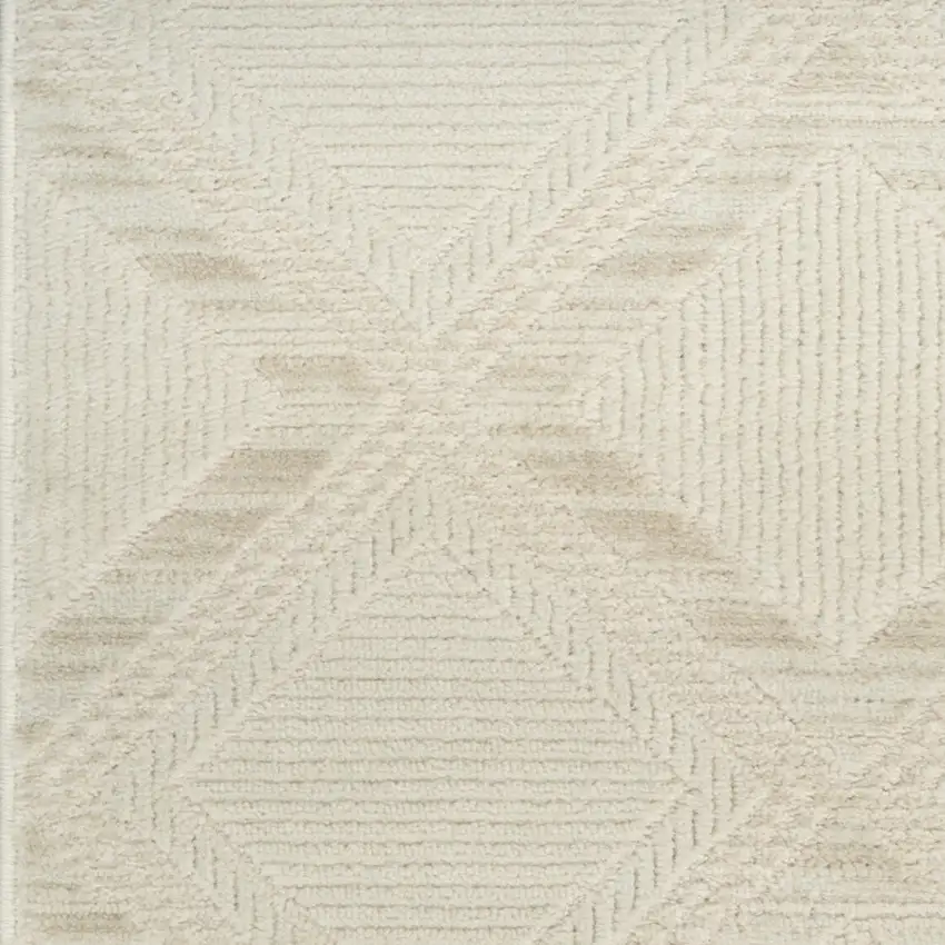 Ivory Geometric Area Rug Photo 6