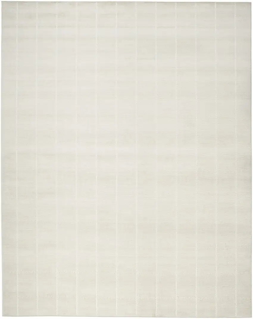 Ivory Geometric Area Rug Photo 8