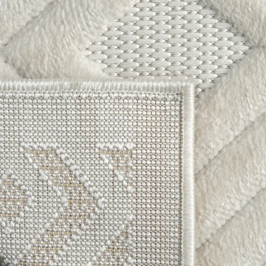Ivory Geometric Area Rug Photo 3